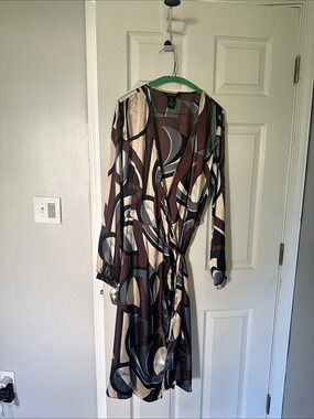 Tall Girl Abstract Print Maxi Dress Size 10 Like New